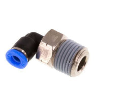 1/8'' x 1/8'' NPT 90deg Steckverschraubung mit Außengewinde Messing/PBT NBR drehbar [2 Stück]