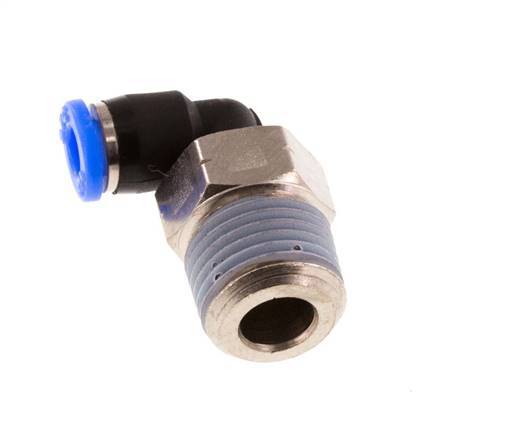 1/8'' x 1/8'' NPT 90deg Steckverschraubung mit Außengewinde Messing/PBT NBR drehbar [2 Stück]