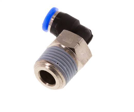 1/8'' x 1/8'' NPT 90deg Steckverschraubung mit Außengewinde Messing/PBT NBR drehbar [2 Stück]