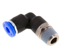 5/32'' x 1/8'' NPT 90-Grad-Steckverschraubung mit Außengewinde Messing/PBT NBR drehbar [2 Stück]