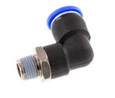 5/16'' x 1/8'' NPT 90-Grad-Steckverschraubung mit Außengewinde Messing/PBT NBR drehbar [2 Stück]