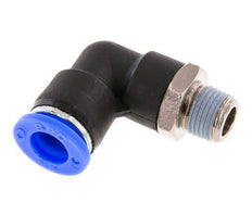 5/16'' x 1/8'' NPT 90-Grad-Steckverschraubung mit Außengewinde Messing/PBT NBR drehbar [2 Stück]