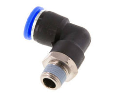 5/16'' x 1/8'' NPT 90-Grad-Steckverschraubung mit Außengewinde Messing/PBT NBR drehbar [2 Stück]