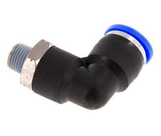 3/8'' x 1/8'' NPT 90-Grad-Steckverschraubung mit Außengewinde Messing/PBT NBR drehbar [2 Stück]