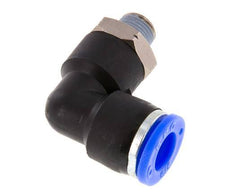 3/8'' x 1/8'' NPT 90-Grad-Steckverschraubung mit Außengewinde Messing/PBT NBR drehbar [2 Stück]