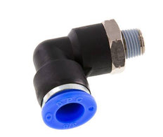 3/8'' x 1/8'' NPT 90-Grad-Steckverschraubung mit Außengewinde Messing/PBT NBR drehbar [2 Stück]