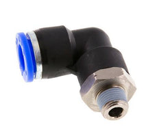 3/8'' x 1/8'' NPT 90-Grad-Steckverschraubung mit Außengewinde Messing/PBT NBR drehbar [2 Stück]