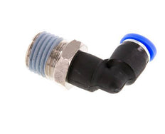 5/32'' x 1/4'' NPT 90deg Steckverschraubung mit Außengewinde Messing/PBT NBR drehbar [2 Stück]