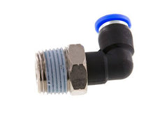 1/4'' x 3/8'' NPT 90-Grad-Winkel-Steckverschraubung mit Außengewinde Messing/PBT NBR drehbar [2 Stück]