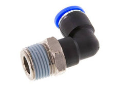 5/16'' x 3/8'' NPT 90-Grad-Steckverschraubung mit Außengewinde Messing/PBT NBR drehbar [2 Stück]