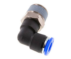 5/16'' x 3/8'' NPT 90-Grad-Steckverschraubung mit Außengewinde Messing/PBT NBR drehbar [2 Stück]