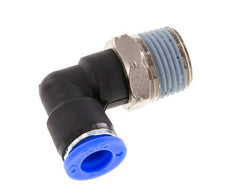 5/16'' x 3/8'' NPT 90-Grad-Steckverschraubung mit Außengewinde Messing/PBT NBR drehbar [2 Stück]