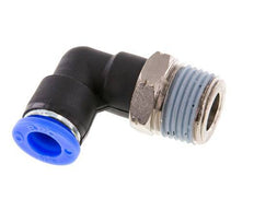 5/16'' x 3/8'' NPT 90-Grad-Steckverschraubung mit Außengewinde Messing/PBT NBR drehbar [2 Stück]