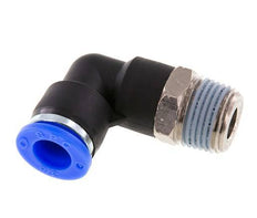 3/8'' x 3/8'' NPT 90-Grad-Steckverschraubung mit Außengewinde Messing/PBT NBR drehbar [2 Stück]