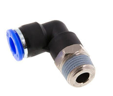3/8'' x 3/8'' NPT 90-Grad-Steckverschraubung mit Außengewinde Messing/PBT NBR drehbar [2 Stück]