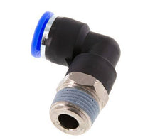 3/8'' x 3/8'' NPT 90-Grad-Steckverschraubung mit Außengewinde Messing/PBT NBR drehbar [2 Stück]