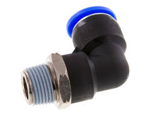 1/2'' x 3/8'' NPT 90 Grad Einsteckverschraubung mit Außengewinde Messing/PBT NBR drehbar [2 Stück]