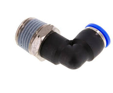 3/8'' x 1/2'' NPT 90 Grad Einsteckverschraubung mit Außengewinde Messing/PBT NBR drehbar [2 Stück]