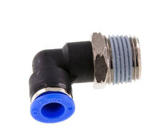 3/8'' x 1/2'' NPT 90 Grad Einsteckverschraubung mit Außengewinde Messing/PBT NBR drehbar [2 Stück]