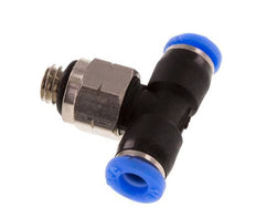 1/8'' x UNF 10-32 Inline T-Steckverschraubung Messing/PBT NBR drehbar [2 Stück]