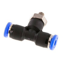 5/32'' x UNF 10-32 Inline T-Steckverschraubung Messing/PBT NBR drehbar [2 Stück]