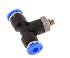 5/32'' x UNF 10-32 Inline Tee Push-in Fitting Brass/PBT NBR Rotatable [2 Pieces]