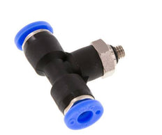 3/16'' x UNF 10-32 Inline T-Steckverschraubung Messing/PBT NBR drehbar [2 Stück]
