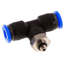 1/4'' x UNF 10-32 Inline T-Steckverschraubung Messing/PBT NBR drehbar [2 Stück]