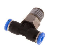 1/8'' x 1/16'' NPT Inline T-Stück Steckverschraubung mit Außengewinde Messing/PBT NBR drehbar [2 Stück]