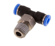 1/8'' x 1/16'' NPT Inline T-Stück Steckverschraubung mit Außengewinde Messing/PBT NBR drehbar [2 Stück]