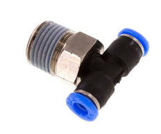 1/8'' x 1/8'' NPT Inline T-Stück Steckverschraubung mit Außengewinde Messing/PBT NBR drehbar [2 Stück]