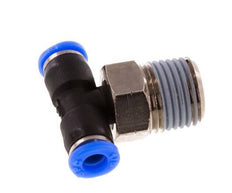 1/8'' x 1/8'' NPT Inline T-Stück Steckverschraubung mit Außengewinde Messing/PBT NBR drehbar [2 Stück]