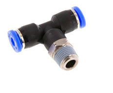 5/32'' x 1/8'' NPT Inline T-Steckverschraubung mit Außengewinde Messing/PBT NBR drehbar [2 Stück]