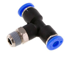 3/16'' x 1/8'' NPT Inline T-Stück Steckverschraubung mit Außengewinde Messing/PBT NBR drehbar [2 Stück]