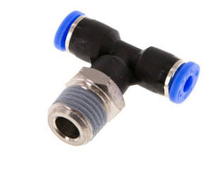 5/32'' x 1/4'' NPT Inline T-Steckverschraubung mit Außengewinde Messing/PBT NBR drehbar [2 Stück]