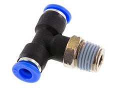 1/4'' x 1/4'' NPT Inline T-Stück Steckverschraubung mit Außengewinde Messing/PBT NBR drehbar [2 Stück]