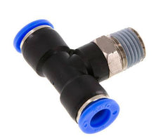 5/16'' x 1/4'' NPT Inline T-Steckverschraubung mit Außengewinde Messing/PBT NBR drehbar [2 Stück]
