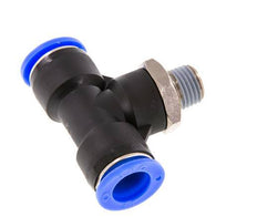 1/2'' x 1/4'' NPT Inline-T-Stück Einsteckverschraubung mit Außengewinde Messing/PBT NBR drehbar