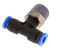 1/4'' x 3/8'' NPT Inline T-Stück Steckverschraubung mit Außengewinde Messing/PBT NBR drehbar [2 Stück]