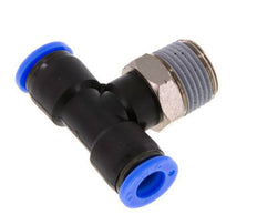 5/16'' x 3/8'' NPT Inline T-Steckverschraubung mit Außengewinde Messing/PBT NBR drehbar [2 Stück]