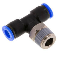 5/16'' x 3/8'' NPT Inline T-Steckverschraubung mit Außengewinde Messing/PBT NBR drehbar [2 Stück]