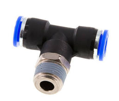3/8'' x 3/8'' NPT Inline-T-Stück Steckverschraubung mit Außengewinde Messing/PBT NBR drehbar
