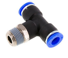 3/8'' x 3/8'' NPT Inline-T-Stück Steckverschraubung mit Außengewinde Messing/PBT NBR drehbar