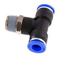 3/8'' x 3/8'' NPT Inline-T-Stück Steckverschraubung mit Außengewinde Messing/PBT NBR drehbar