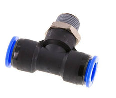 1/2'' x 3/8'' NPT Inline-T-Stück Steckverschraubung mit Außengewinde Messing/PBT NBR drehbar