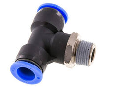 1/2'' x 3/8'' NPT Inline-T-Stück Steckverschraubung mit Außengewinde Messing/PBT NBR drehbar