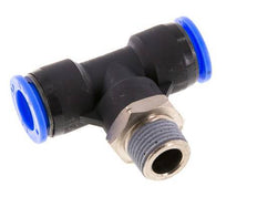 1/2'' x 3/8'' NPT Inline-T-Stück Steckverschraubung mit Außengewinde Messing/PBT NBR drehbar