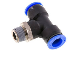 1/2'' x 3/8'' NPT Inline-T-Stück Steckverschraubung mit Außengewinde Messing/PBT NBR drehbar