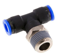 3/8'' x 1/2'' NPT Inline-T-Stück Steckverschraubung mit Außengewinde Messing/PBT NBR drehbar