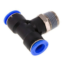 1/2'' x 1/2'' NPT Inline-T-Stück Einsteckverschraubung mit Außengewinde Messing/PBT NBR drehbar